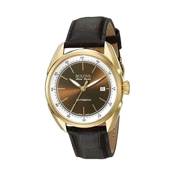ブローバ 腕時計 ウォッチ BULOVA 64B127 時計 オートマチック 自動巻き メンズ 男性用 Bulova Men's Stainless Steel and Brown Leather Automatic Watch (Model: 64B127)