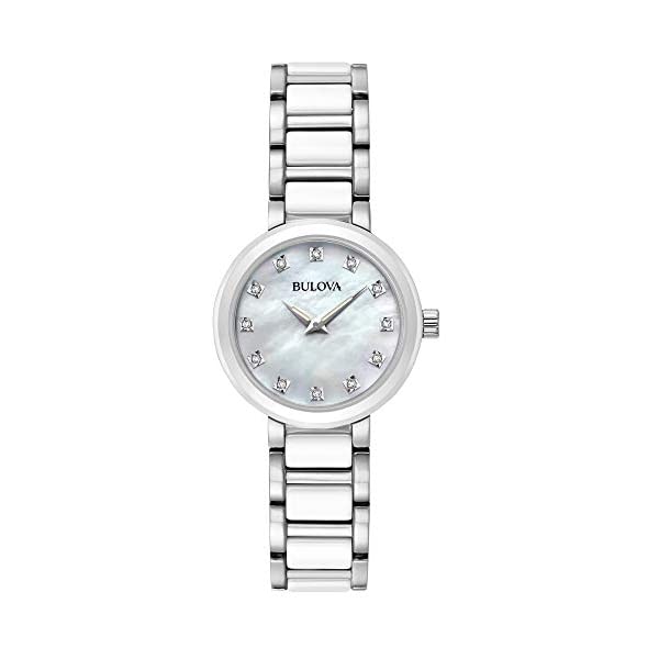 ブローバ 腕時計 ウォッチ BULOVA 98P158 時計 アナログ クォーツ レディース 女性用 Bulova Women's Analog-Quartz Watch with Stainless-Steel Strap, Silver, 14 (Model: 98P158)