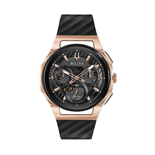 ブローバ 腕時計 ウォッチ BULOVA 98A185 時計 BULOVA Black Rubber Watch-98A185