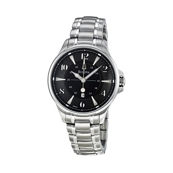 ブローバ 腕時計 ウォッチ BULOVA 96B134 時計 メンズ 男性用 Bulova 96B134 Men's Watch Adventurer Stainless Steel Black Dial