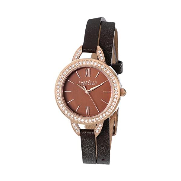 ブローバ 腕時計 ウォッチ BULOVA 44L130 時計 キャラベル ニューヨーク アナログ クォーツ レディース 女性用 Caravelle New York Women's 44L130 Analog Display Japanese Quartz Brown Watch