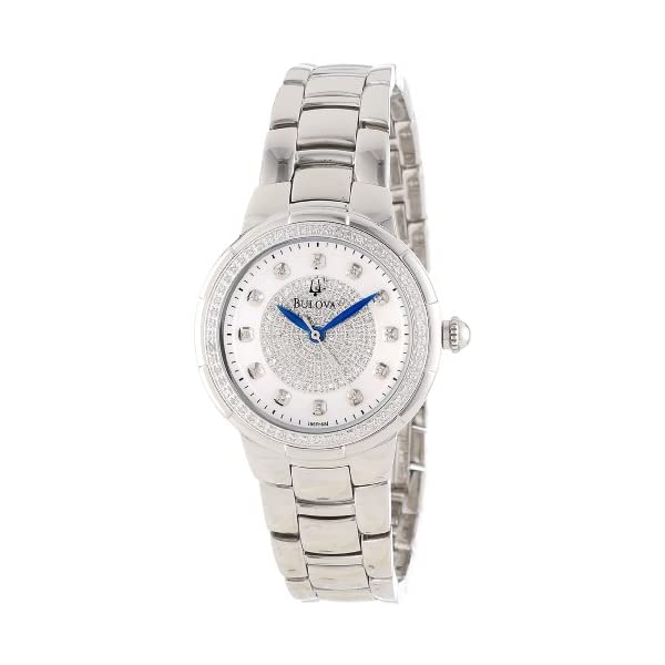 ブローバ 腕時計 ウォッチ BULOVA 96R168 時計 レディース 女性用 Bulova Women 96R168 Rosedale Diamond Case Watch