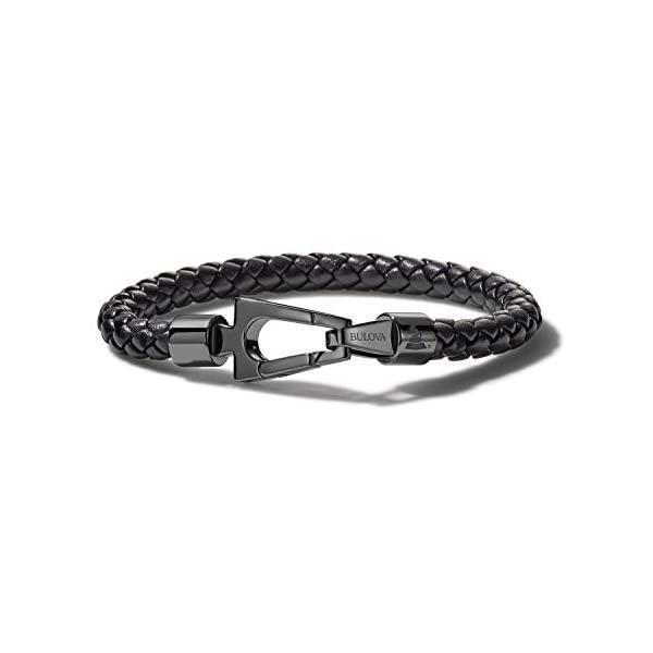 ブローバ ブレスレット バングル 腕時計 アクセサリー グッズ プレゼント BULOVA J98B009S メンズ 男性用 Bulova Mens Latin Grammy Leather Bracelet