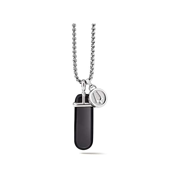 ブローバ ネックレス チョーカー 腕時計 アクセサリー グッズ プレゼント BULOVA J96N007 クラシック メンズ 男性用 Bulova Mens Classic Pendant, Black, one Size (J96N007)|i-selection
