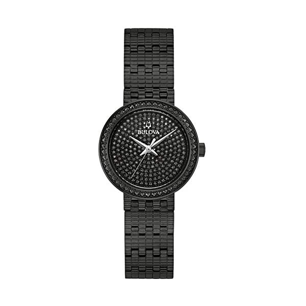 ブローバ 腕時計 ウォッチ BULOVA 98L279 時計 クォーツ レディース 女性用 Bulova Crystal Quartz Ladies Watch, Stainless Steel , Black (Model: 98L279)|i-selection