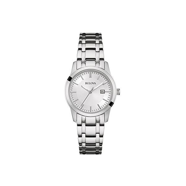 ブローバ 腕時計 ウォッチ BULOVA 96M130 時計 クォーツ レディース 女性用 Bulova Ladies Silver Tone Stainless Steel Japanese Quartz Date Watch｜i-selection