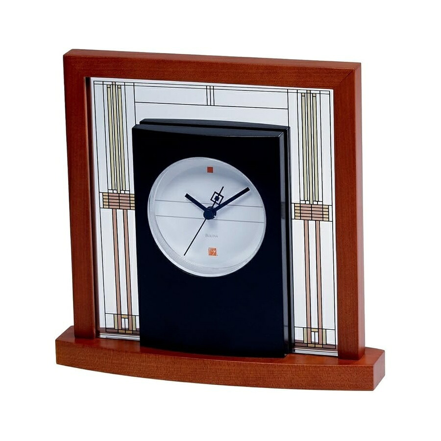ブローバ 腕時計 ウォッチ B7756 ウィリッツ フランク ロイド ライト 置時計 Bulova B7756 Willits Frank Lloyd Wright Table Clock｜i-selection 18,432円
