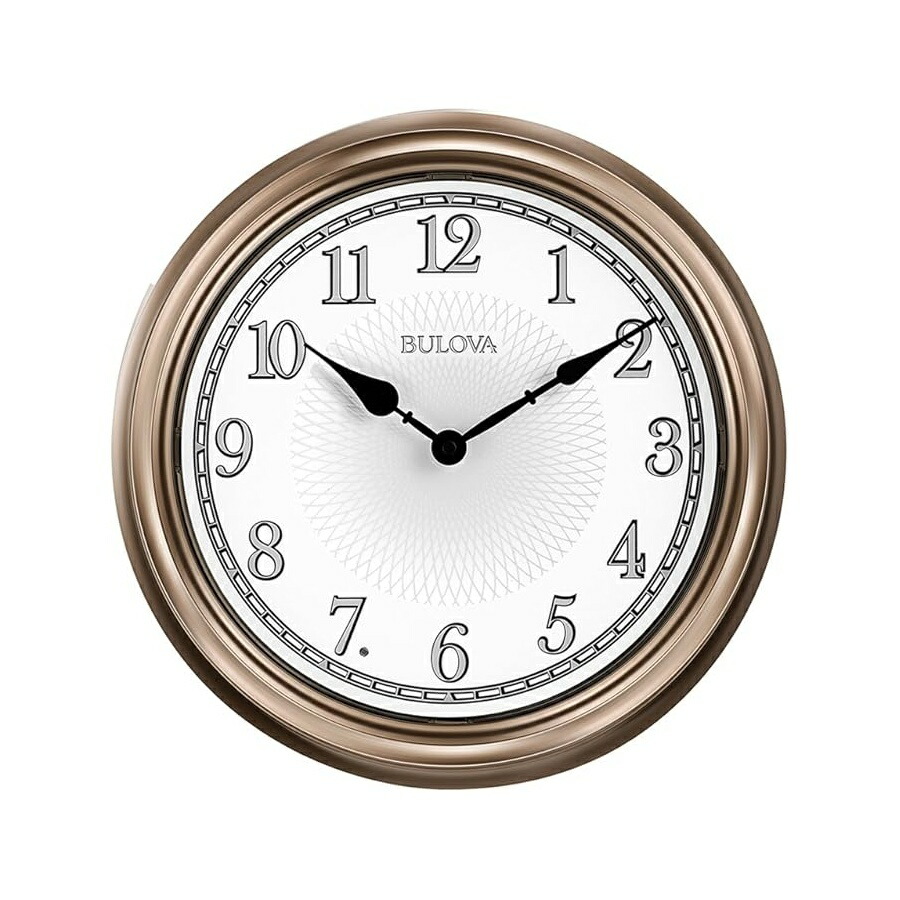 ブローバ 壁掛け時計 C4826 ライトタイム ウォールクロック シャンパン Bulova C4826 Light Time Wall Clock, Champagne|i-selection