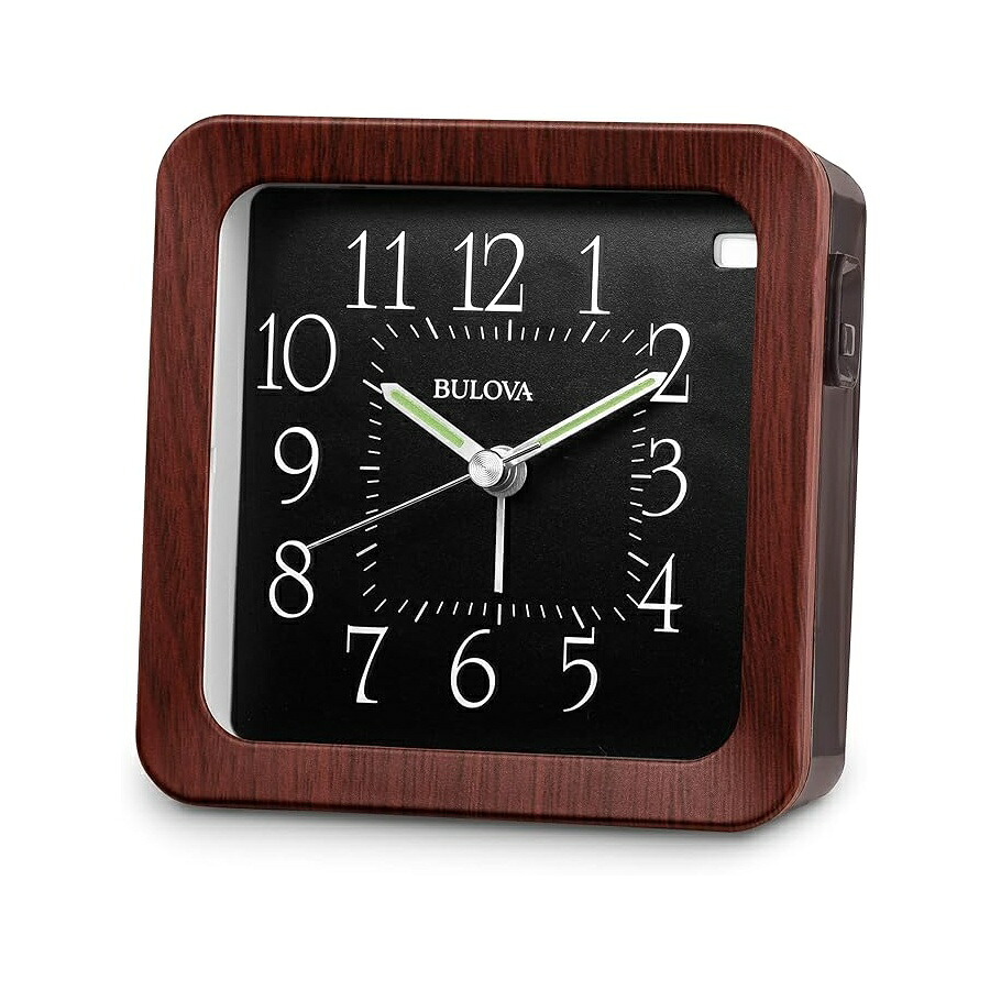 ブローバ 置時計 B1870 折りかがみ目覚まし時計時辰儀 Bulova B1870 Manor Alarm Clock