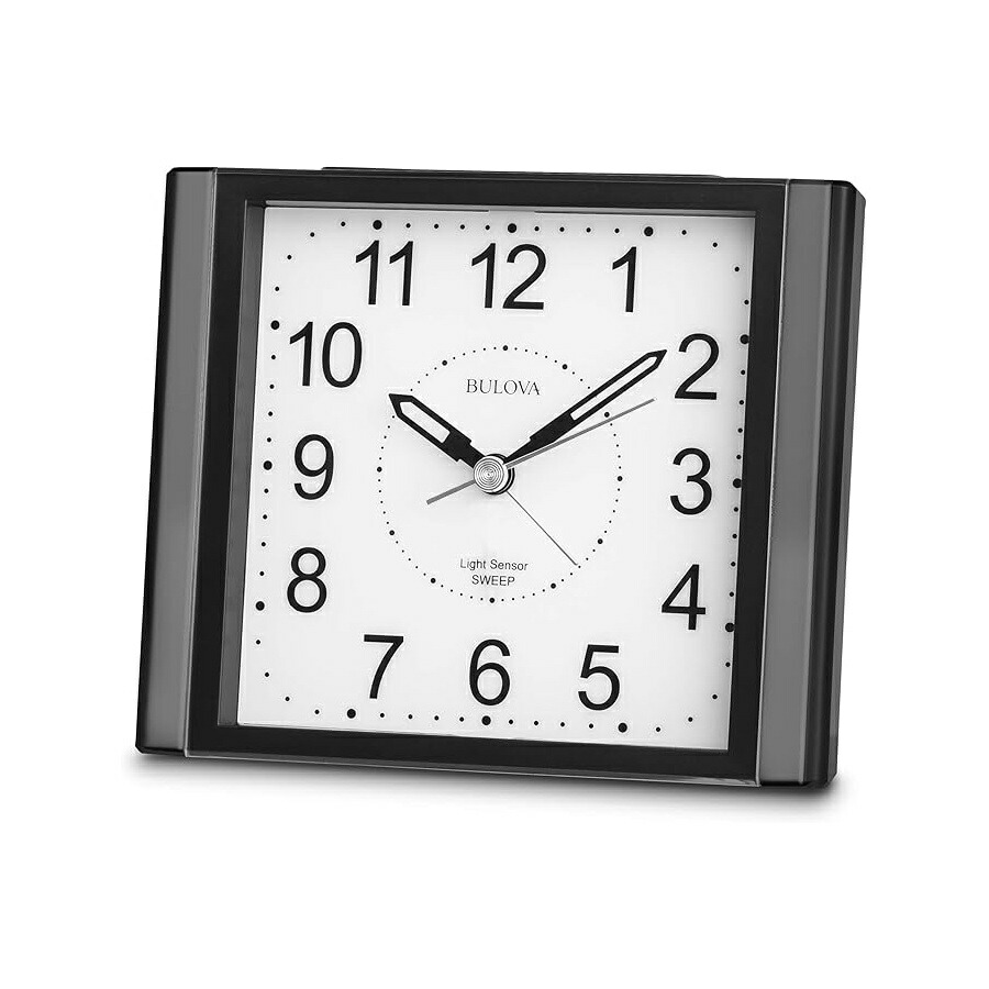 ブローバ 置時計 ご覧なさる B1872 EZ 見晴らし目覚まし時計時辰儀 Bulova B1872 EZ View Alarm Clock