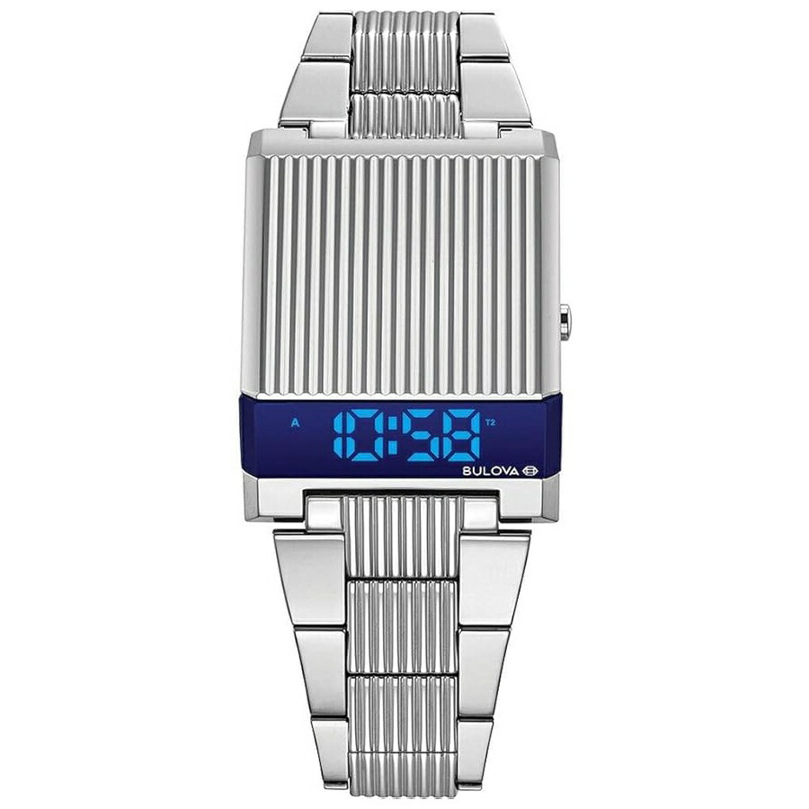 ブローバ 腕時計 ウォッチ メンズ アーカイブ シリーズ LED Computron ステンレススチール ウォッチ Bulova Mens Archive Series LED Computron Stainless Steel Watch|i-selection