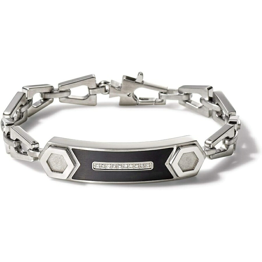 ブローバ メンズ プレシジョニスト ステンレススチール 音叉チェーン リンク ID ブレスレット Bulova Mens Precisionist Stainless Steel Tuning Fork Chain Link ID Bracelet|i-selection