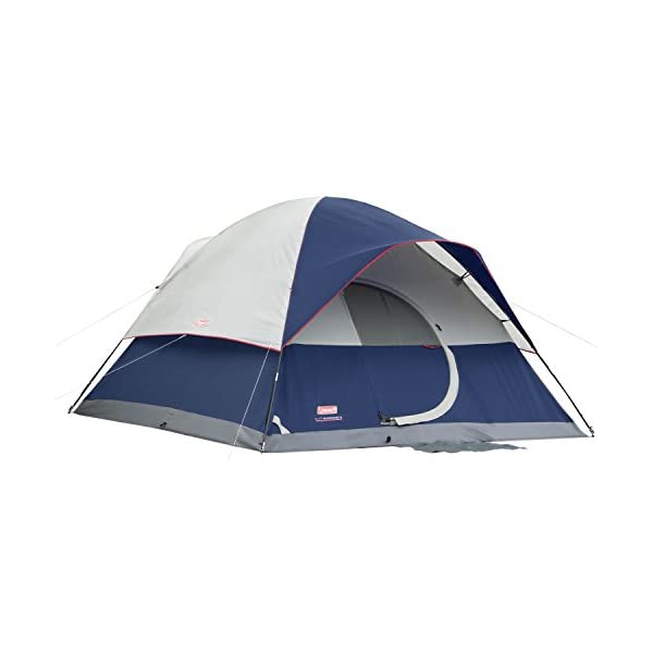 コールマン テント キャンプ アウトドア エリート サンドーム 6人用 青 ブルー フェス ハイキング ゆるキャン Coleman Elite Sundome 6-Person Tent,Blue,144\
