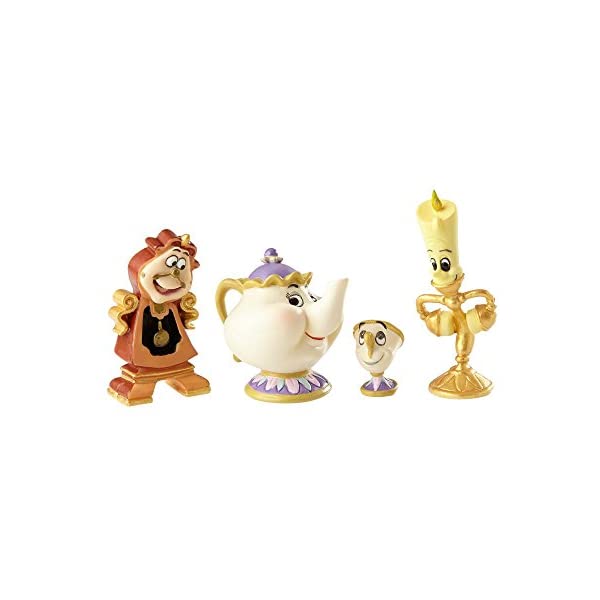 エネスコ ディズニー ショーケース 美女と野獣 フィギュア 人形 置物 インテリア プレゼント Enesco Disney Showcase Beauty and The Beast Figurine Set, Multicolor