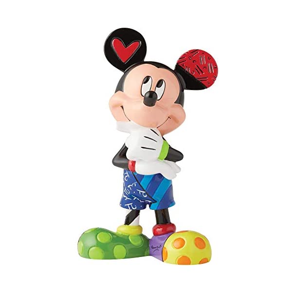 エネスコ ディズニー ブリット ミッキー フィギュア 人形 置物 インテリア プレゼント Enesco 6003345 Disney by Britto Mickey Mouse Figurine, 6 Inch, Multicolor|i-selection