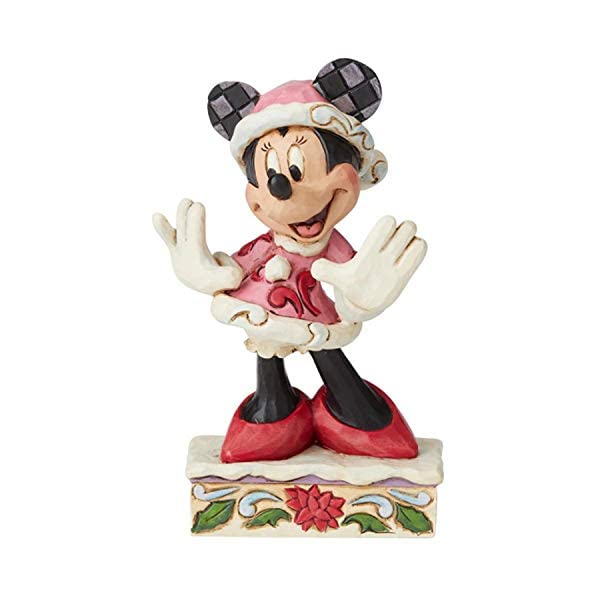 エネスコ ディズニー トラディションズ ジムショア ミニー フィギュア 人形 置物 インテリア プレゼント Enesco Disney Traditions by Jim Shore Minnie Christmas Personality|i-selection