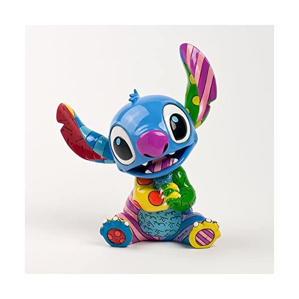 エネスコ ディズニー ブリット リロ&スティッチ ストーンレジン フィギュア 人形 置物 インテリア プレゼント Enesco Disney by Britto Stitch Stone Resin Figurine