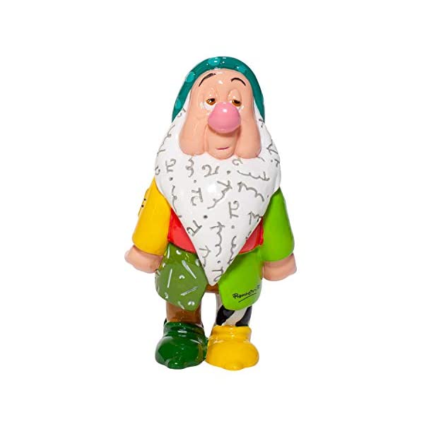 エネスコ ディズニー ブリット 白雪姫 7人の小人 フィギュア 人形 置物 インテリア プレゼント Enesco Disney by Romero Britto Snow White and The Seven Dwarfs Sleepy Miniature Figurine, 4.7 Inch, Multicolor｜i-selection 11,892円