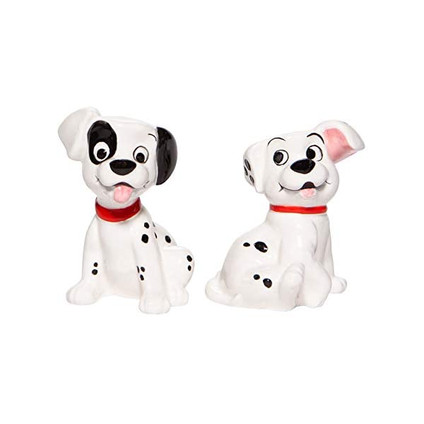 エネスコ ディズニー 101匹わんちゃん ラッキー フィギュア 人形 置物 インテリア プレゼント Enesco Disney Ceramics 101 Dalmatians Lucky and Patch Salt and Pepper Spice Shaker Set, 3 Inch, Multicolor 12,713円