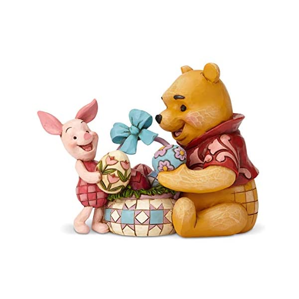 エネスコ ディズニー トラディションズ ジムショア くまのプーさん ピグレット フィギュア 人形 置物 インテリア プレゼント Enesco 6001283 Disney Traditions by Jim Shore Winnie The Pooh and Piglet Easter Figurine, 4.8 Inch, Multicolor
