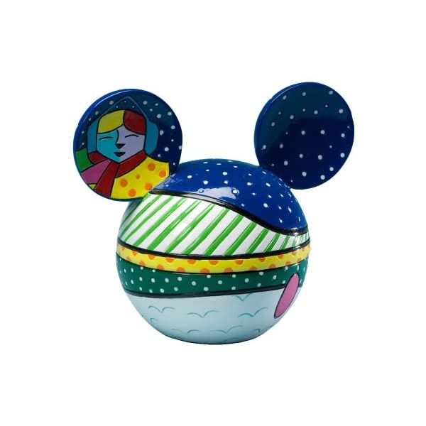 エネスコ ディズニー ブリット ミッキー カバー フィギュア 人形 置物 インテリア プレゼント Enesco Disney by Britto from Mickey Head Covered Box Winter Fun 4".｜i-selection 17,475円