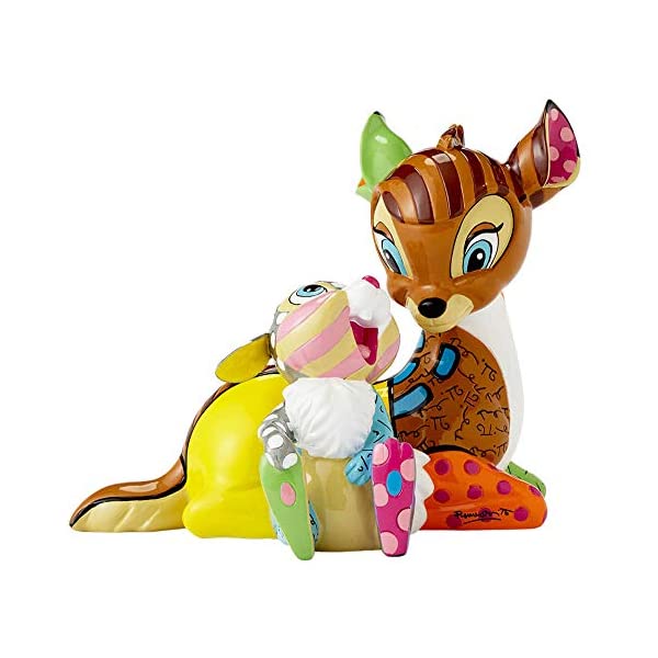 ディズニー ブリット バンビ とんすけ ストーンレジン フィギュア 人形 置物 インテリア プレゼント Disney by Britto Bambi with Thumper Stone Resin Figurine|i-selection
