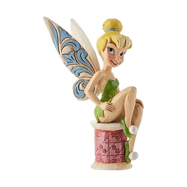 ディズニー トラディションズ ジムショア ティンカーベル ピーターパン ストーンレジン フィギュア 人形 置物 インテリア プレゼント Disney Traditions by Jim Shore Tinker Bell Personality Pose Stone Resin Figurine, 4”
