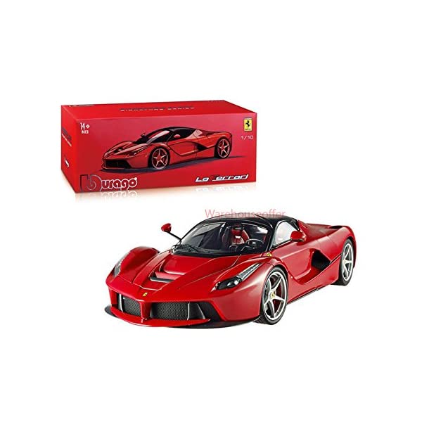 フェラーリ ラフェラーリ ブラーゴ モデルカー ダイキャスト 模型 ミニカー グッズ 納車祝い プレゼント インテリア スーパーカー Bburago 1:18 FERRARI Signature Series LAFERRARI Diecast Car Red 18-16901RD｜i-selection