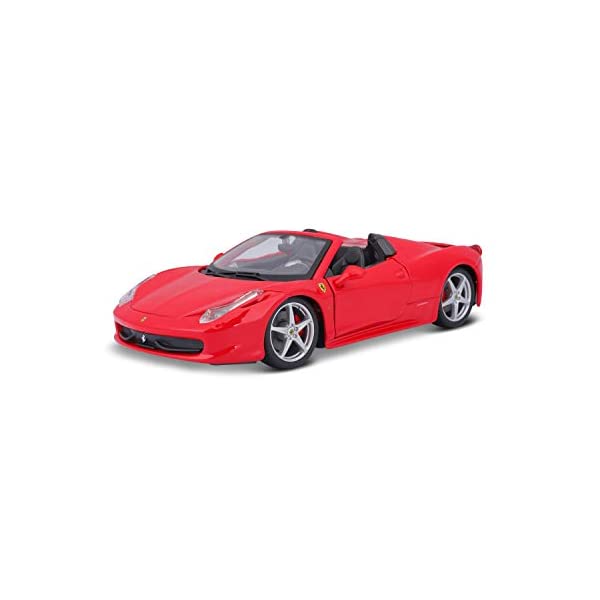 フェラーリ ブラーゴ モデルカー ダイキャスト 模型 ミニカー グッズ 納車祝い プレゼント インテリア スーパーカー Bburago B18-26017 1:24 Scale Race and Play of The Ferrari 458 Spider Sports Car Die-Cast Model
