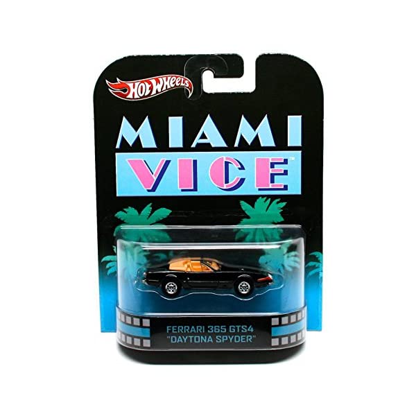 フェラーリ ホットウィール モデルカー ダイキャスト 模型 ミニカー グッズ 納車祝い プレゼント インテリア スーパーカー FERRARI 365 GTS4 DAYTONA SPYDER MIAMI VICE Hot Wheels 2012 Retro Entertainment Series Die Cast Vehicle