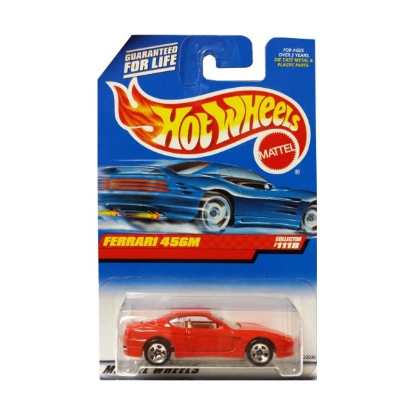 フェラーリ ホットウィール モデルカー ダイキャスト 模型 ミニカー グッズ 納車祝い プレゼント インテリア スーパーカー Hot Wheels Mattel 1999 1:64 Scale Red Ferrari 456M Die Cast Car Collector #1118