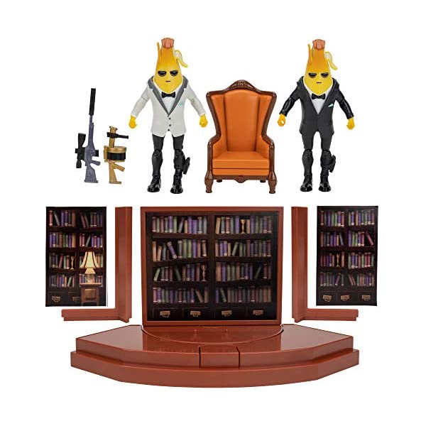 フォートナイト フィギュア 人形 おもちゃ グッズ エージェント ピーリー Fortnite Agent S Room Agent Peely Includes 2 4 Inch Articulated Agent Peely Figures Playset With Secret Passageway Legendary Accessories Weapons Accessory Storage