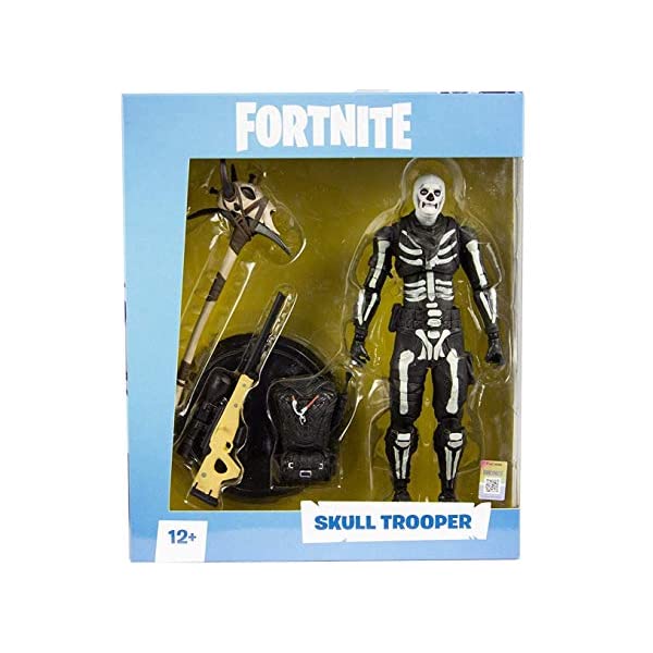 フォートナイト フィギュア 人形 おもちゃ グッズ プレゼント スカルトルーパー Fortnite Skull Trooper Premium Action Figure Ages 12 And Up septicin Com