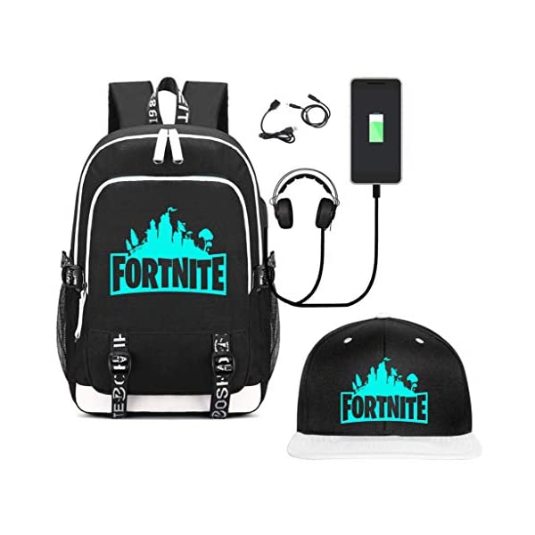 フォートナイト リュック バックパック レッスンバッグ 習い事 バッグ 鞄 グッズ プレゼント Fortnite Backpack College School Bag Laptop Backpack With Usb Charging Port Headphone Port Student Large Daypack Travel Bag Psicologosancora Es