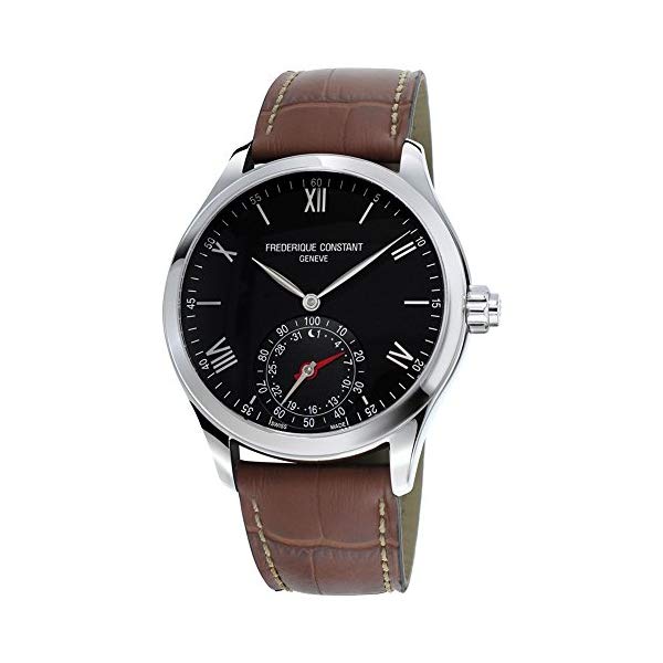 フレデリックコンスタント 腕時計 Frederique Constant FC-285B5B6 ウォッチ メンズ 男性用 Frederique Constant Men's Horological Smart Watch Stainless Steel Swiss-Quartz Leather Calfskin Strap, Brown, 21 (Model: FC-285B5B6)|i-selection
