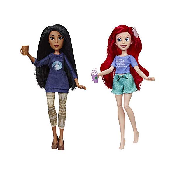アナと雪の女王2 おもちゃ 人形 ドール フィギュア ディズニー Disney Princess Ralph Breaks The Internet Movie Dolls, Ariel Pocahontas Dolls with Comfy Clothes Accessories画像