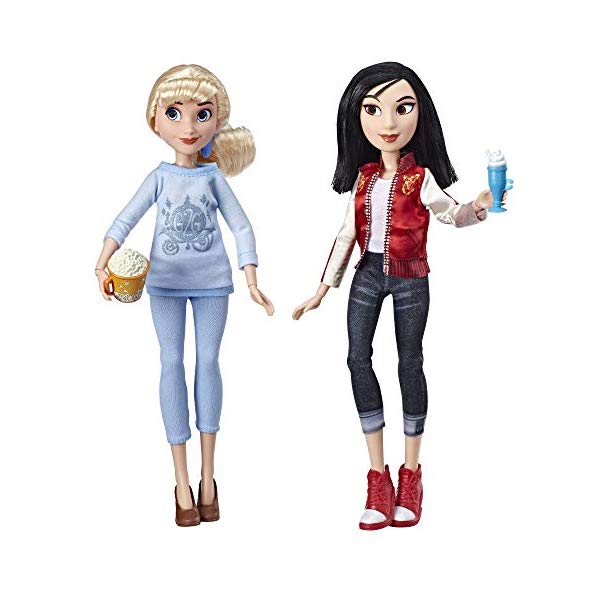 アナと雪の女王2 おもちゃ 人形 ドール フィギュア ディズニー Disney Princess Ralph Breaks The Internet Movie Dolls, Cinderella Mulan Dolls with Comfy Clothes Accessories|i-selection