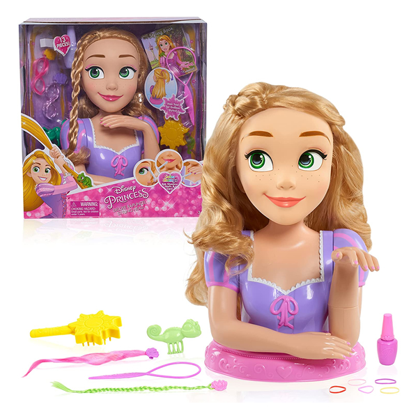 ラプンツェル ヘアアレンジ 髪型 おもちゃ 人形 ドール フィギュア ディズニープリンセス Disney Princess Deluxe Rapunzel Styling Head Doll 最大64 オフ