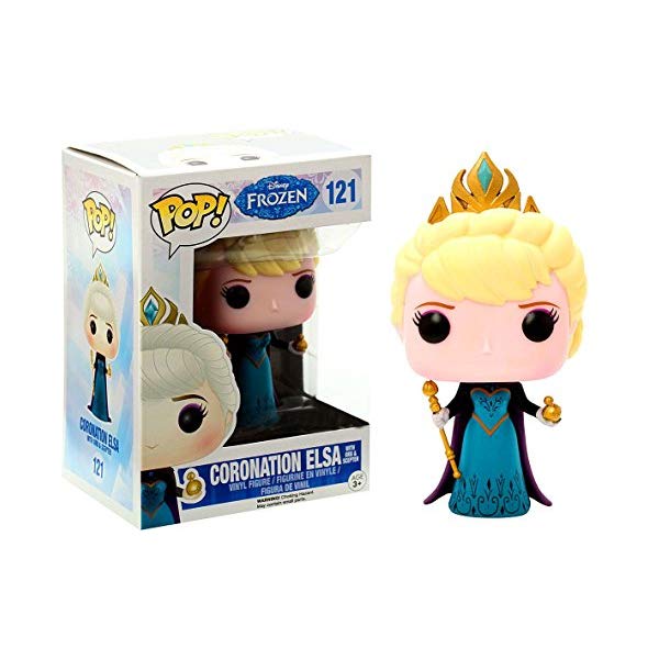 アナと雪の女王 エルサ ファンコ ポップ フィギュア 人形 ドール おもちゃ グッズ Funko Disney Frozen POP! Movies Coronation Elsa Exclusive Vinyl Figure #121 [Hot Topic Exclusive]｜i-selection