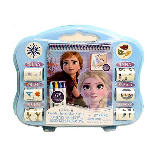 アナと雪の統治女王3 ぬりえ ステッカー 消印 書き割り 手あそび グッズ Frozen 2 Finish The Scene