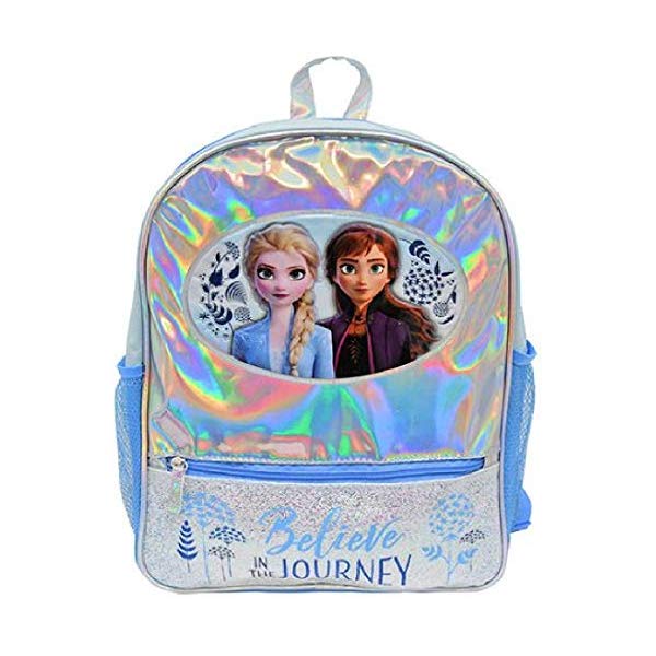 バックパック リュック Pocket Front Glitter With Backpack Foil 16 2 Frozen 子供 キッズ ディズニー 鞄 かばん バッグ バックパック リュック アナ エルサ アナと雪の女王2 安価 ワタナベ Www Vimkes Com