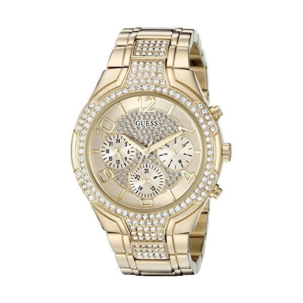 ゲス 腕時計 GUESS U0628L2 ウォッチ 時計 GUESS Gold-Tone Glitzy Sport Dress Watch