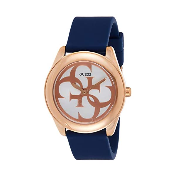 ゲス 腕時計 GUESS W0911L6 レディース 女性用 ウォッチ 時計 Guess G Twist Silver Dial Silicone Strap Ladies Watch W0911L6