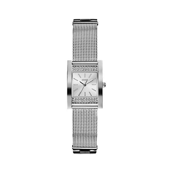 ゲス 腕時計 GUESS レディース 女性用 ウォッチ 時計 GUESS Factory Women's Silver-Tone Mesh Analog Watch, NS