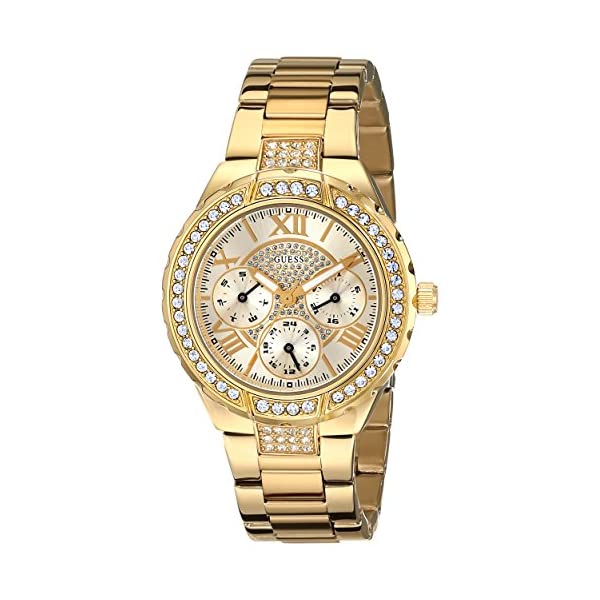 ゲス 腕時計 GUESS U0111L2 レディース 女性用 ウォッチ 時計 GUESS Women's U0111L2 Sparkling Hi-Energy Mid-Size Gold-Tone Watch
