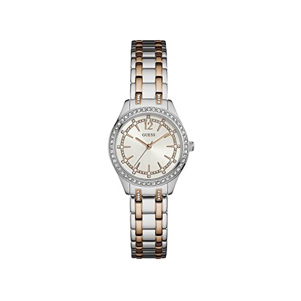 ゲス ウオッチ GUESS W0830L1 ご覧なさる 時辰儀 Watch Guess Women White Steel Ellis W0830L1