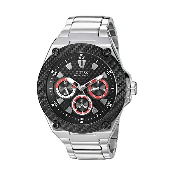 ゲス ウォッチ GUESS U1305G1 御覧なさる 時辰儀 GUESS U1305G1 Silver-Tone/Black One Size