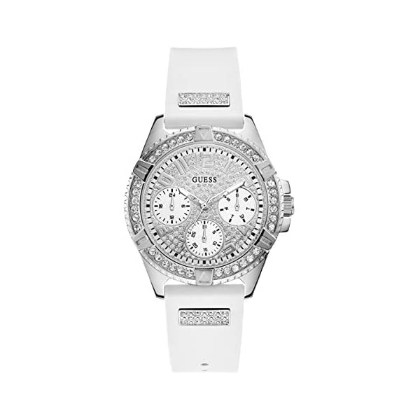 ゲス ウォッチ GUESS W1160L4 レディース お上さん用 御覧なさる 時辰儀 Guess Frontier Womens Analog Quartz Watch with Silicone Bracelet W1160L4