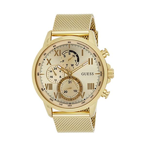 ゲス 腕時計 GUESS W1310G2 メンズ 男性用 ウォッチ 時計 GUESS Men's Guess Mens Watch - Porter Gold 44mm Gold-Tone Steel Bracelet & Case Quartz Watch W1310G2