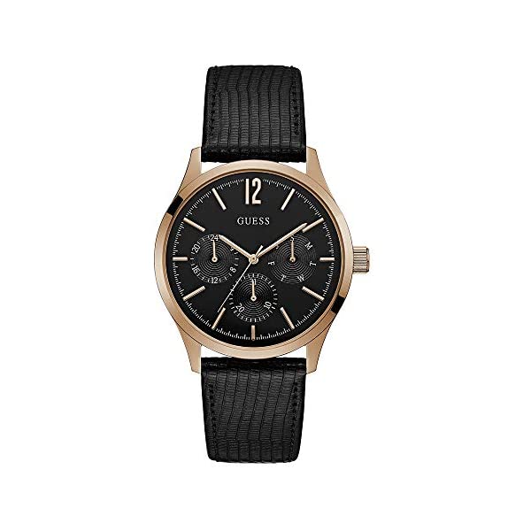 ゲス 腕時計 GUESS W1041G3 メンズ 男性用 ウォッチ 時計 GUESS Men's Regent 42mm Black Leather Band Steel Case Quartz Analog Watch W1041G3